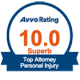 Avvo 10 rating Personal Injury