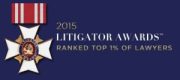 2015 Litigator Award Badge