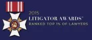 2015 Litigator Award Badge