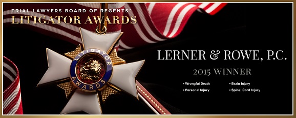 2015 Litigator Awards banner