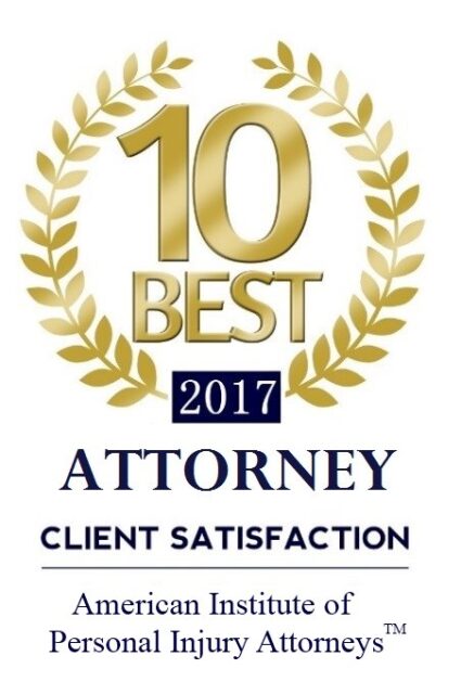 10 Best Personal Injury Attorneys Client Satisfaction award - Nevada