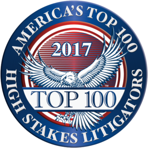 America's Top 100 High Stakes Litigators Award