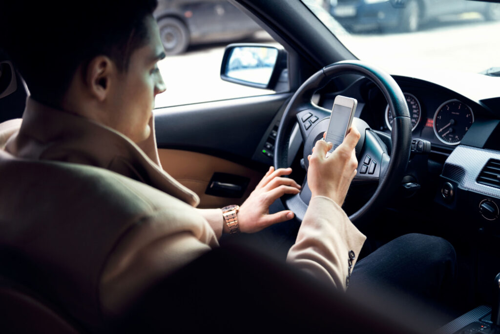 using a cell phone while driving