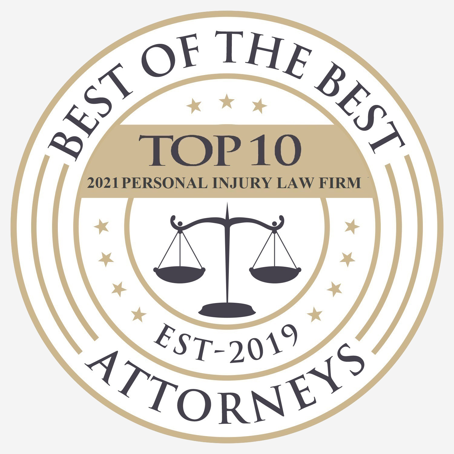 Best of the Best Attorneys - Top 10 Personal Injury Law Firm 2021