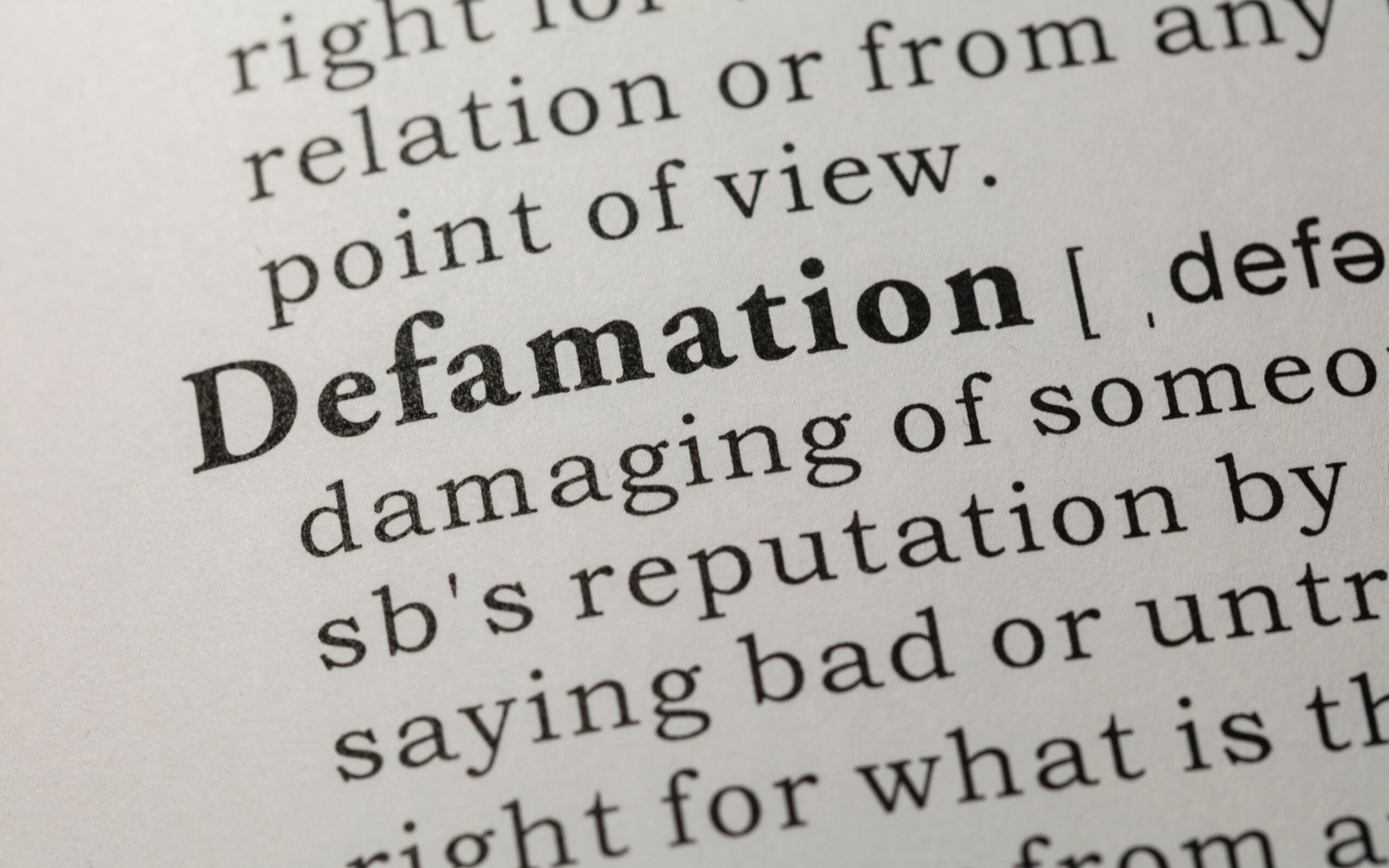 Defamation Meaning Law