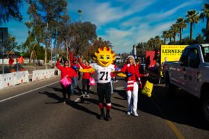 Vrbo Fiesta Bowl Mascot parade