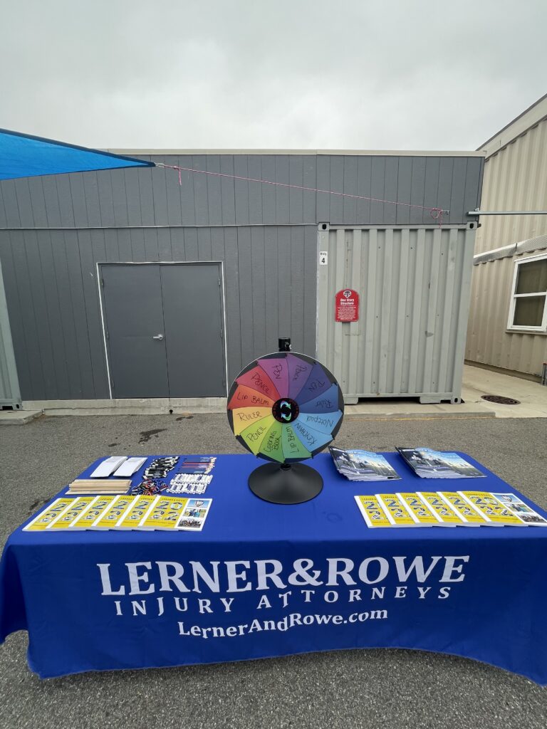 Lerner and Rowe table at MAAC Foundation's First Responder Appreciation and Demonstration Day 