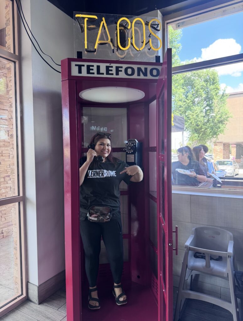 Taco Spot Grand Relaunch Tempe - Tacos Telefono booth